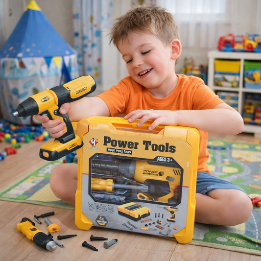 Power Tools Box - Role Play Toys With  Power Drill | 3+