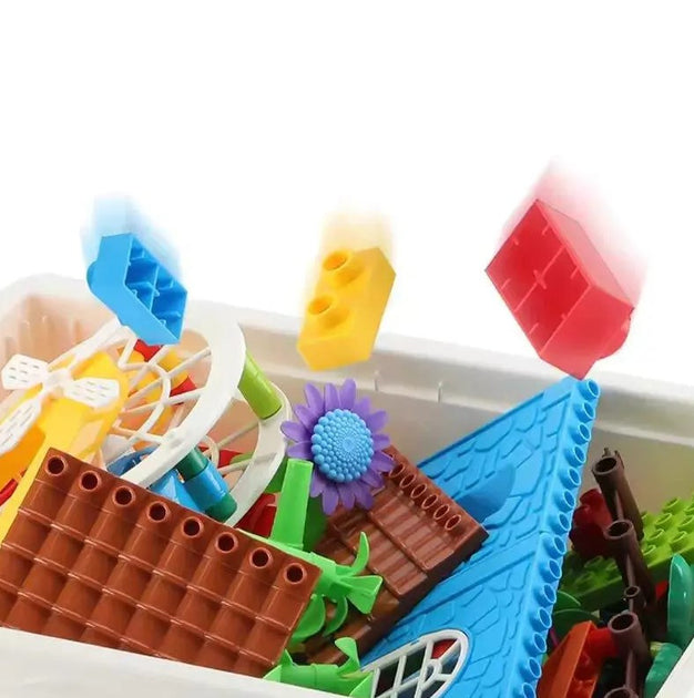 Block Table Multi-Purpose Building Toy 148 Pcs