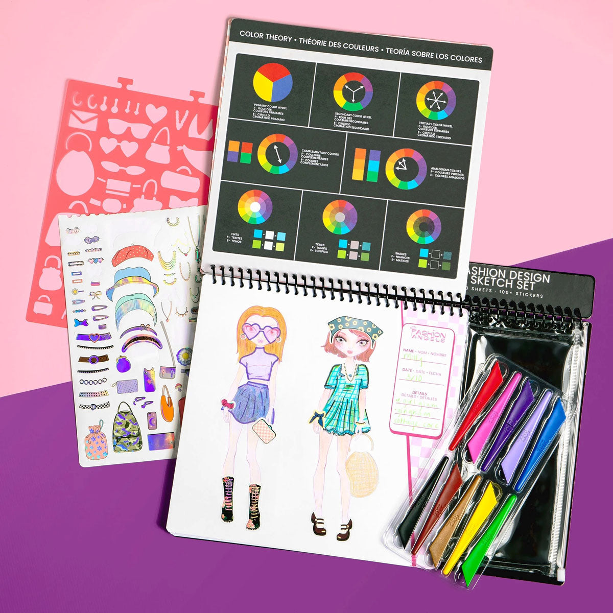 Fashion Design Sketch Set Fashion Angels
