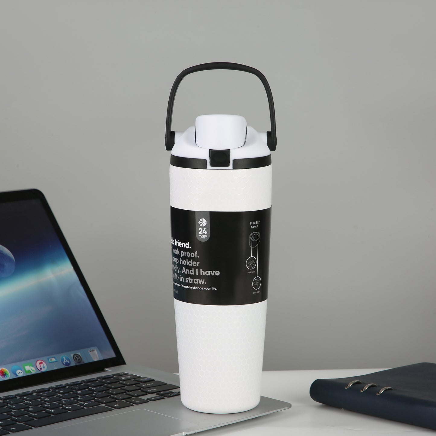 Owala Tumbler Stainless Steel Free Sip Leak-proof Fairways For Days White 900ml