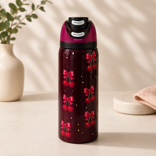 Owala Bottle Stainless Steel FreeSip Leak-proof | Bows Cherry 950ml