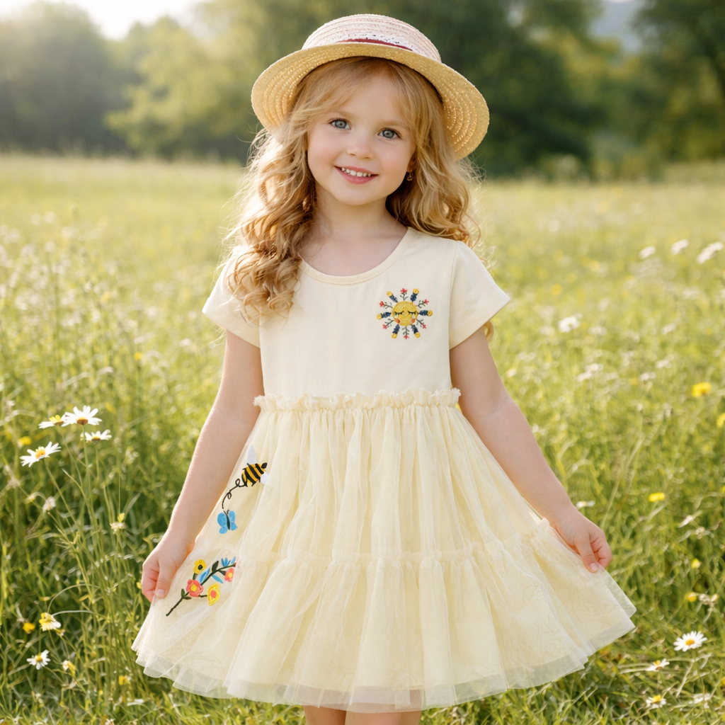 Girls Dress Flower - Soft Summer Wear(4-12y)