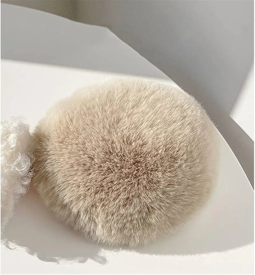 Plush bow winter earmuffs