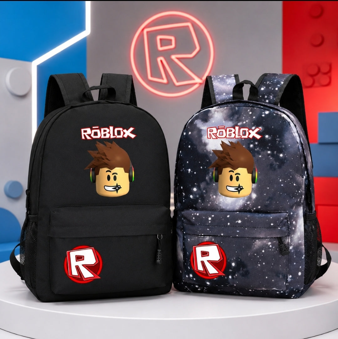 Roblox Gamer Backpack – Black & Galaxy Design | 40 cm
