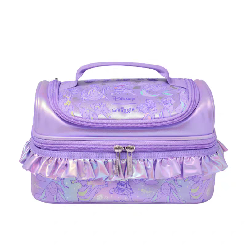 Smiggle Princess Design Set Of 3pcs Bottle Lunch Box Backpack 42cm