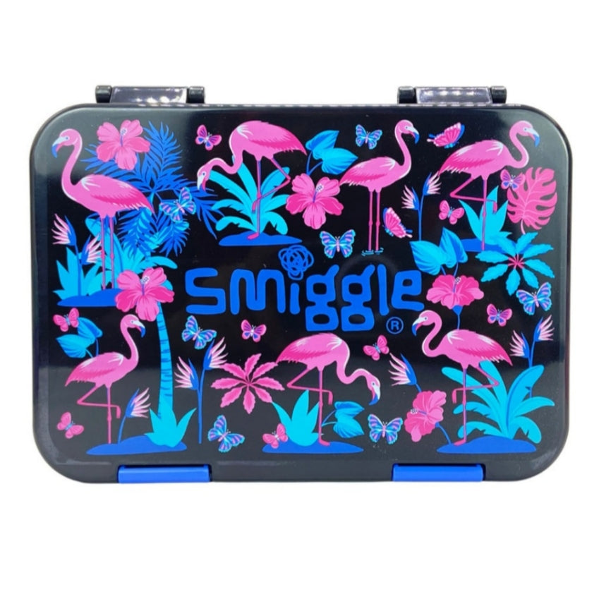 Smiggle Lunch Box Flamingo | 21x15x4.5cm