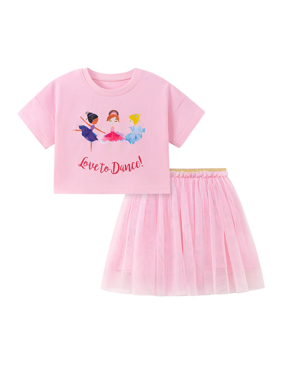 Girls Cotton Dance Set – Soft Summer Dress (2–8Y)