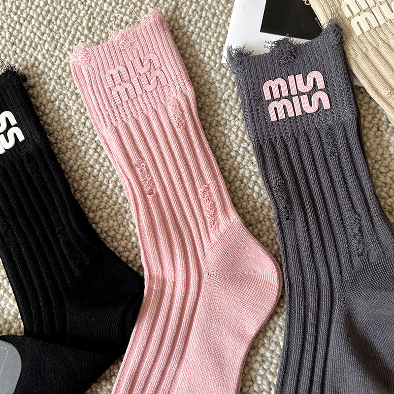 Cotton Socks Miu Miu 36-40 One Size