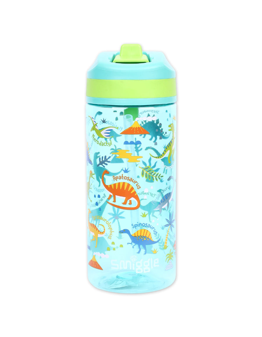 Smiggle Water Bottle - Green Dinosaur | 440ml