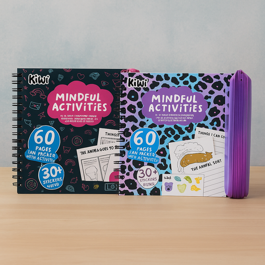 Mindful And Camo Games Activities Colouring Book With Pencil Case And 2 Markers