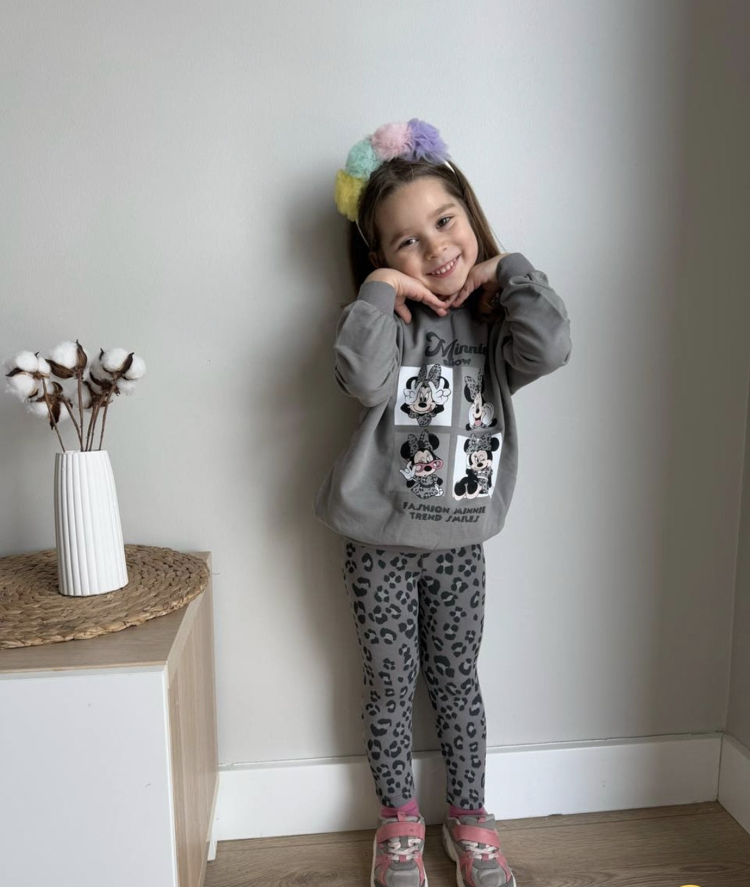 Outfit For Girls Minnie mouse Design Set Of 2 Pcs Size 3-8y