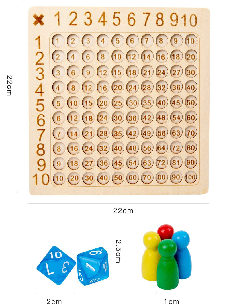 Wooden Multiplication Board Game | 36+ Months