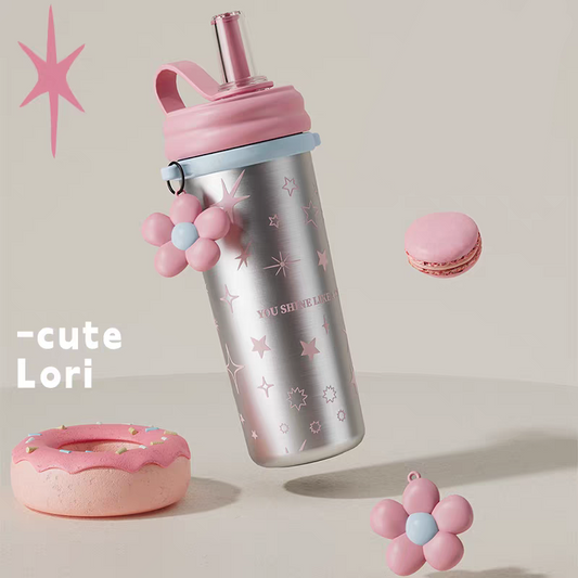 Straw Cup 750ml Stainless