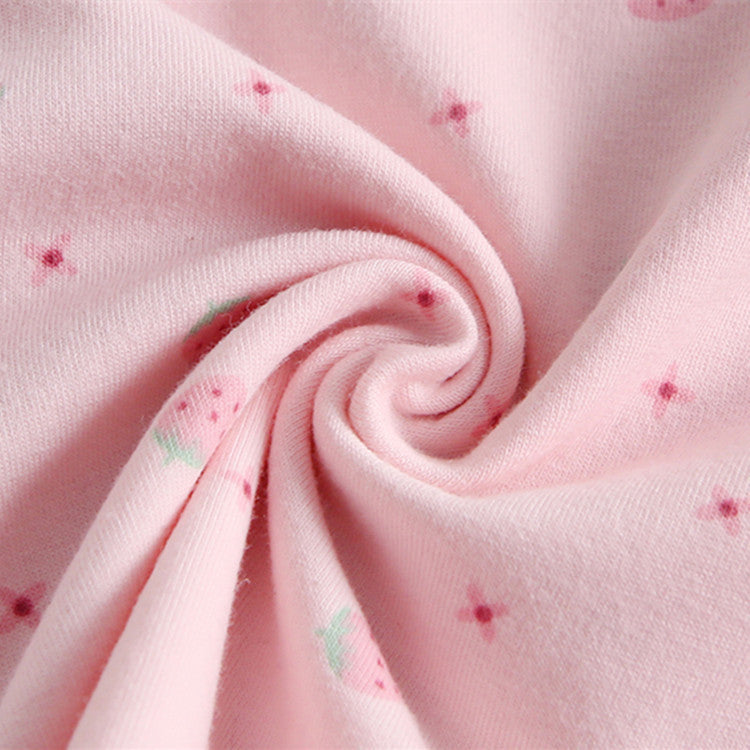 Girls Undershirts Cotton Strawberry Design Size3-8y  1 Pc