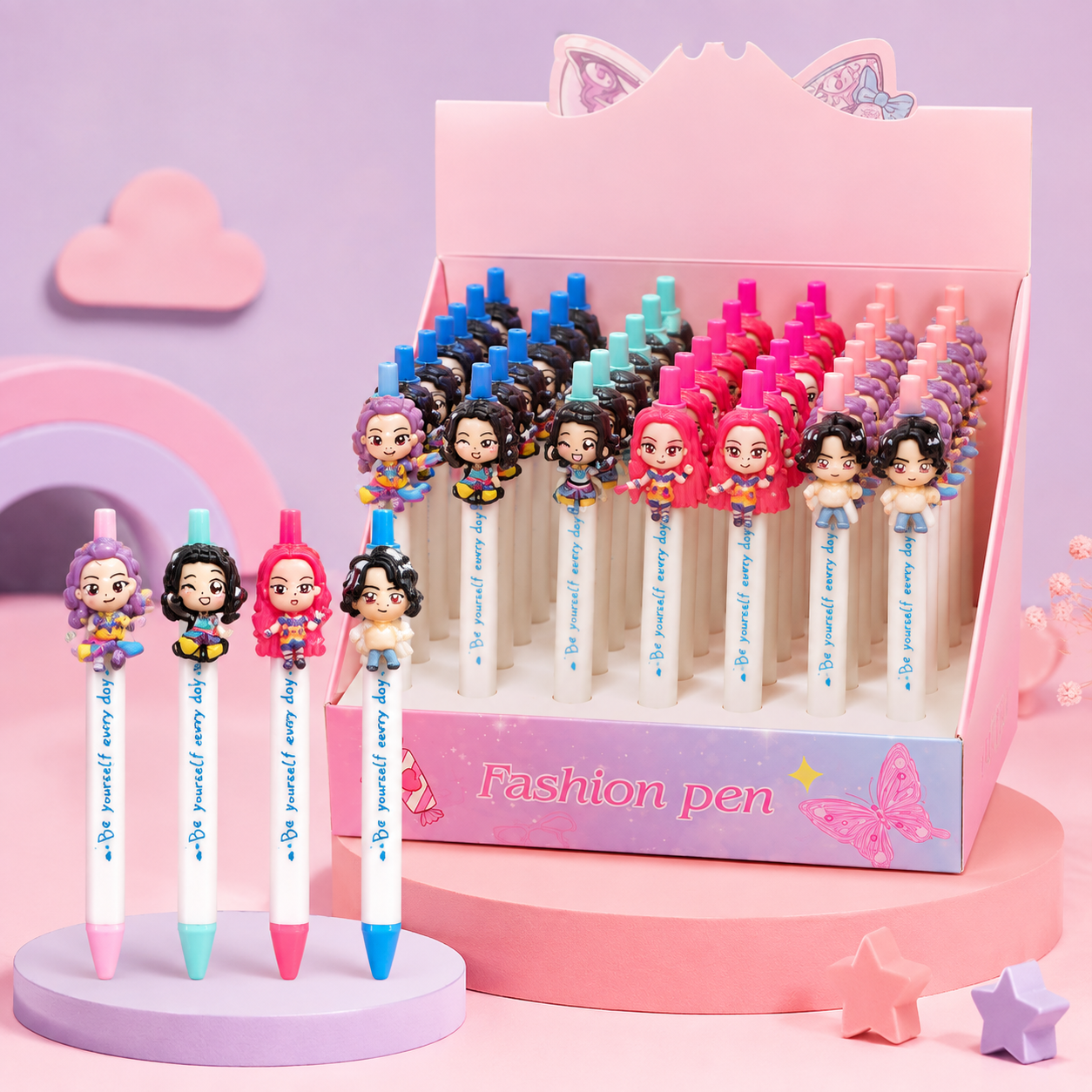 Cute Character Fashion Pen – Assorted Designs