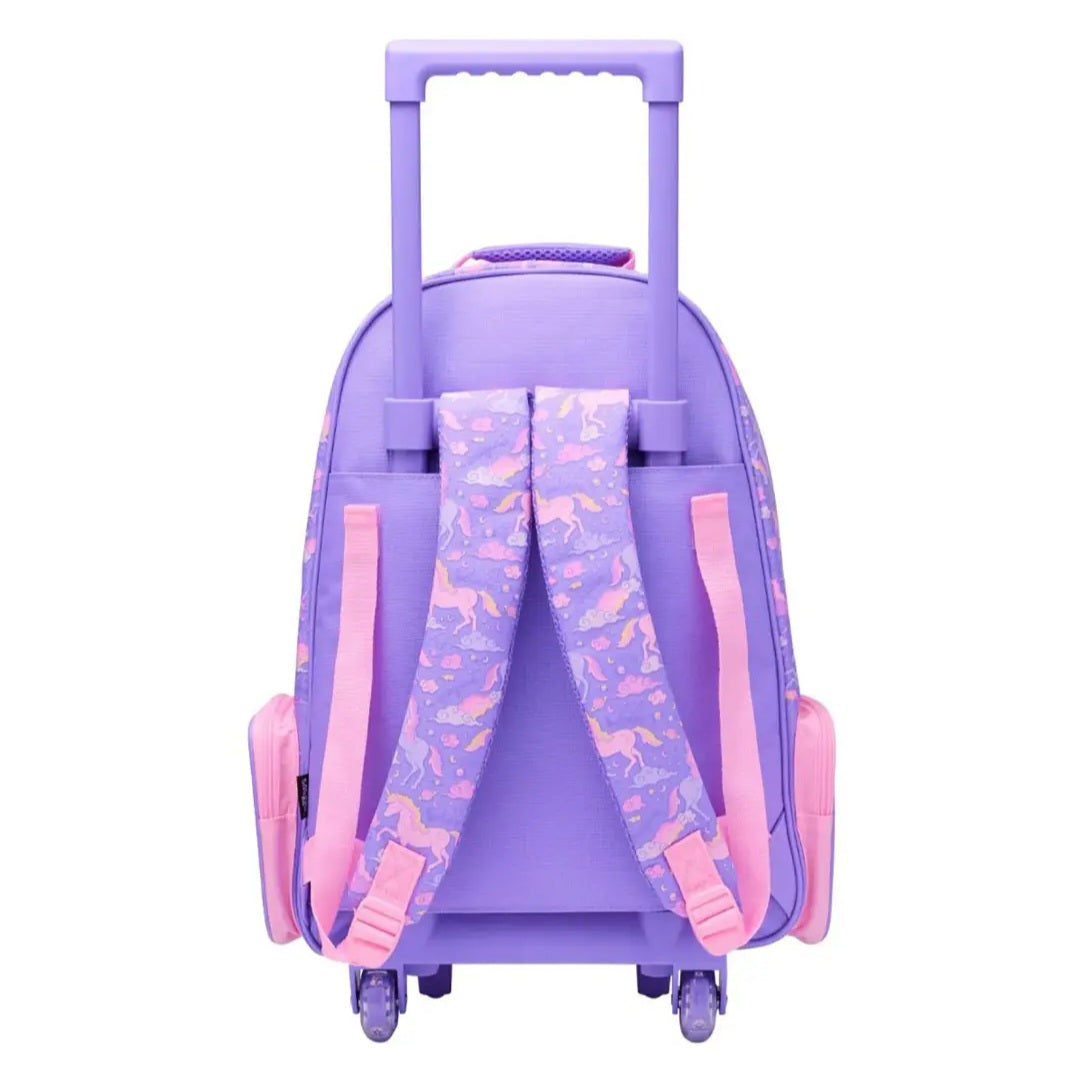 Smiggle Backpack | Light Up Wheels | Purple Unicorn