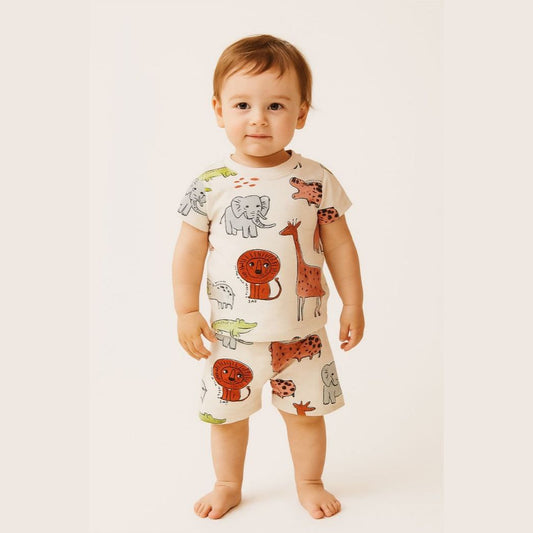 Pajama Animals For Kids Cotton100% Size 1-8y