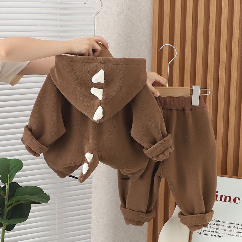 Warm Outfit For Boys Dinosaur Set Of 3 Pcs Size 1-6y