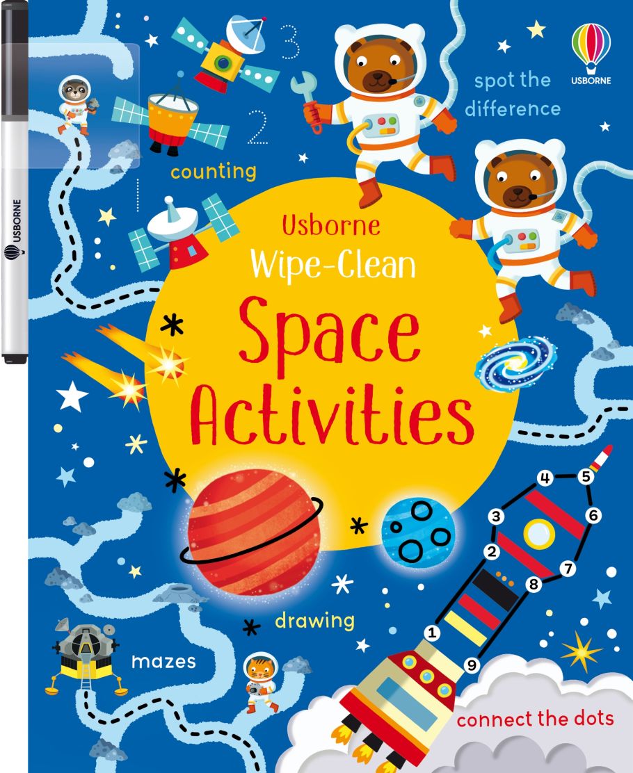 Usborne Wipe-Clean Books For Kids | Soft Cover | 3+