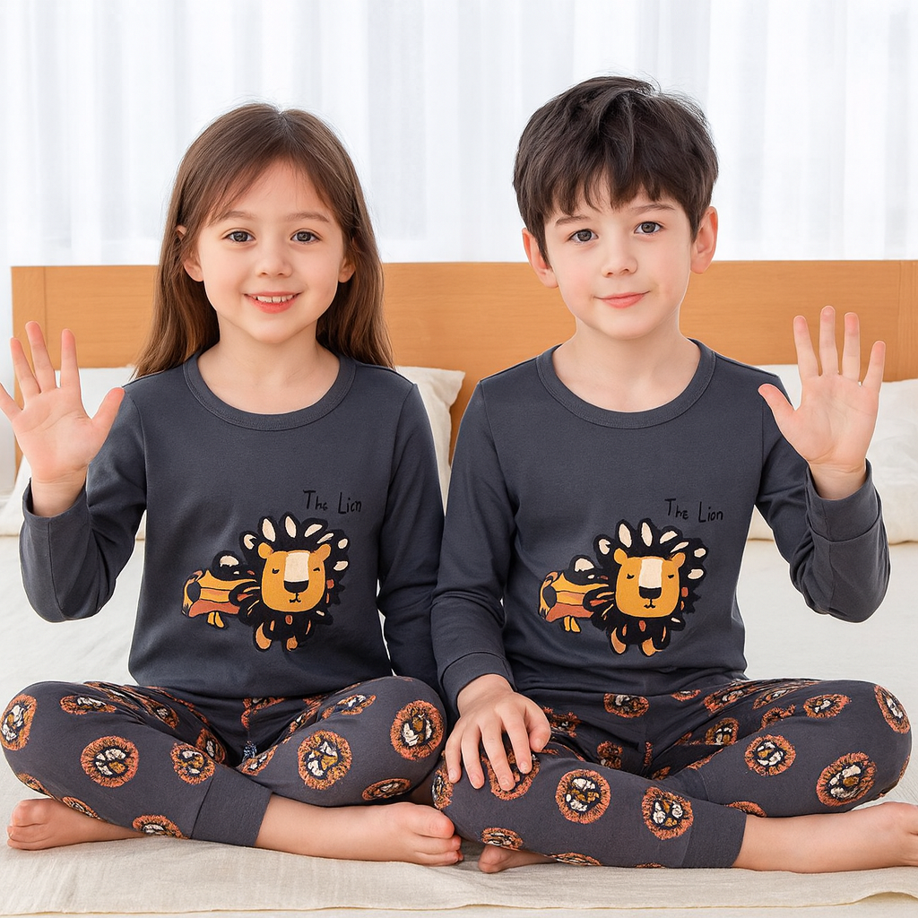 Pyjama Coton 100% Lion Design