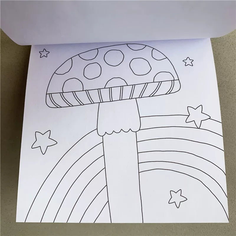 Coloring Notebook for Kids – Cute Pocket Drawing Books 4pcs