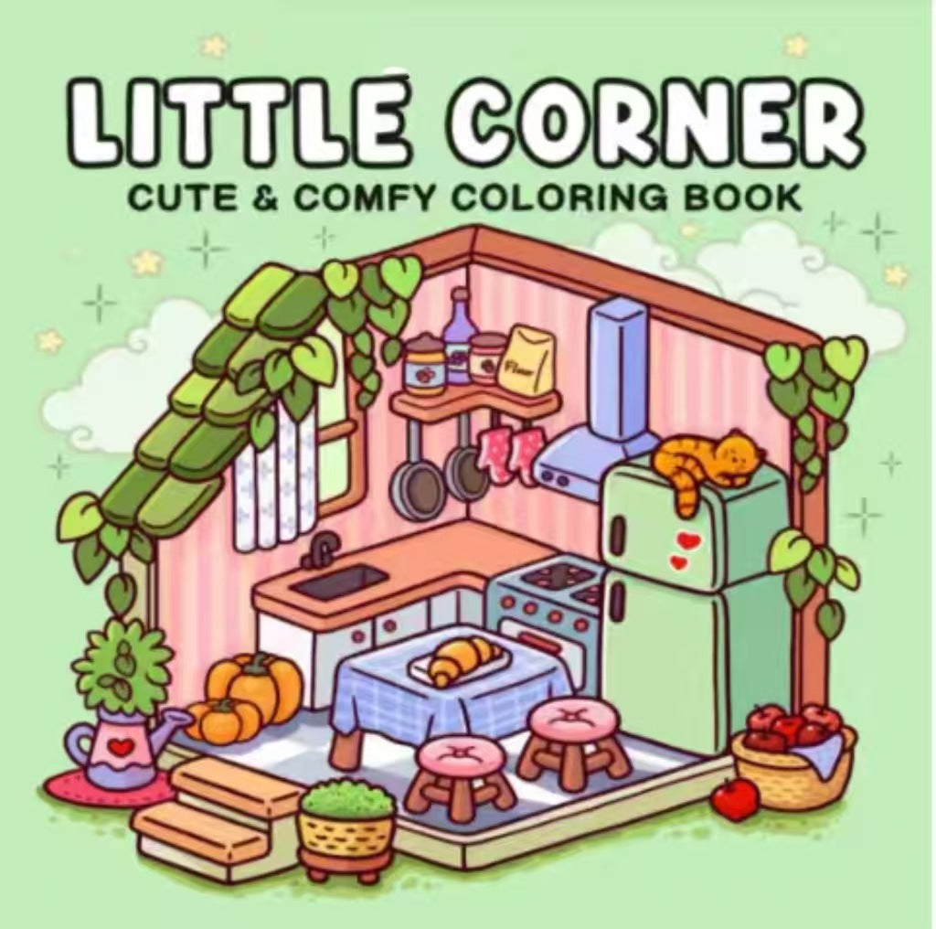 Cute & Comfy Coloring Books – 21 × 21 cm Softcover | 6+