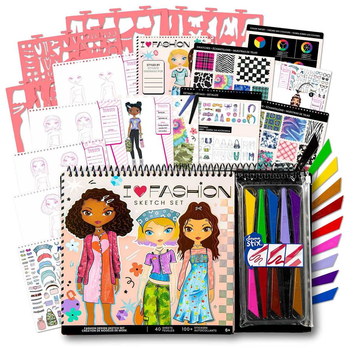 Fashion Design Sketch Set Fashion Angels
