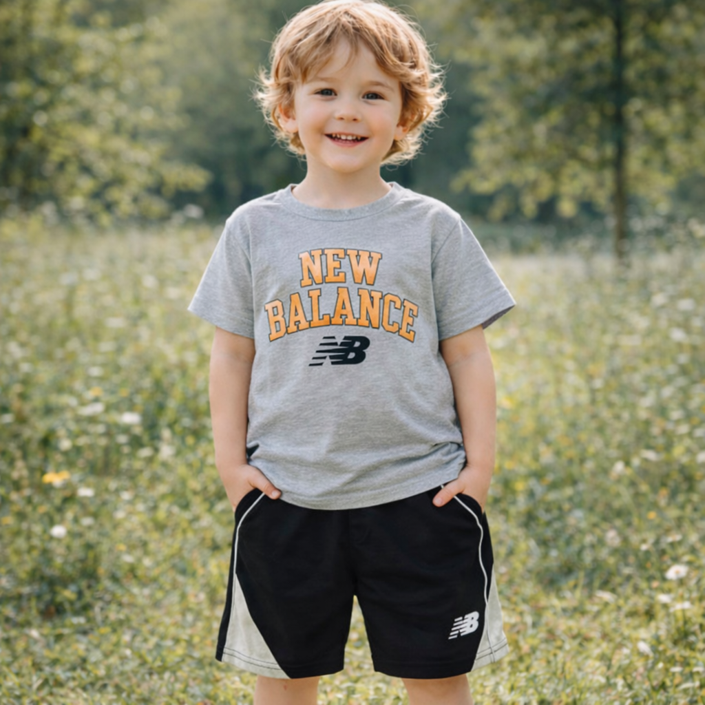 Boys Cotton New Balance – Soft Summer Outfit (12Y)