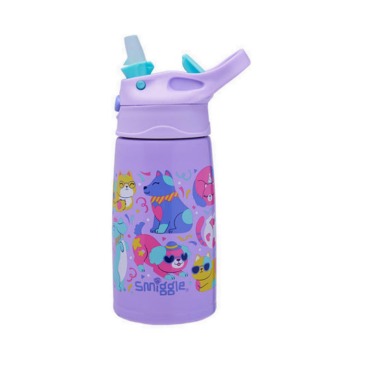 🧊Smiggle Bottle Stainless Steel Flip | Kitties | 400ml