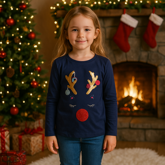 Christmas Cotton Top George 10-13y