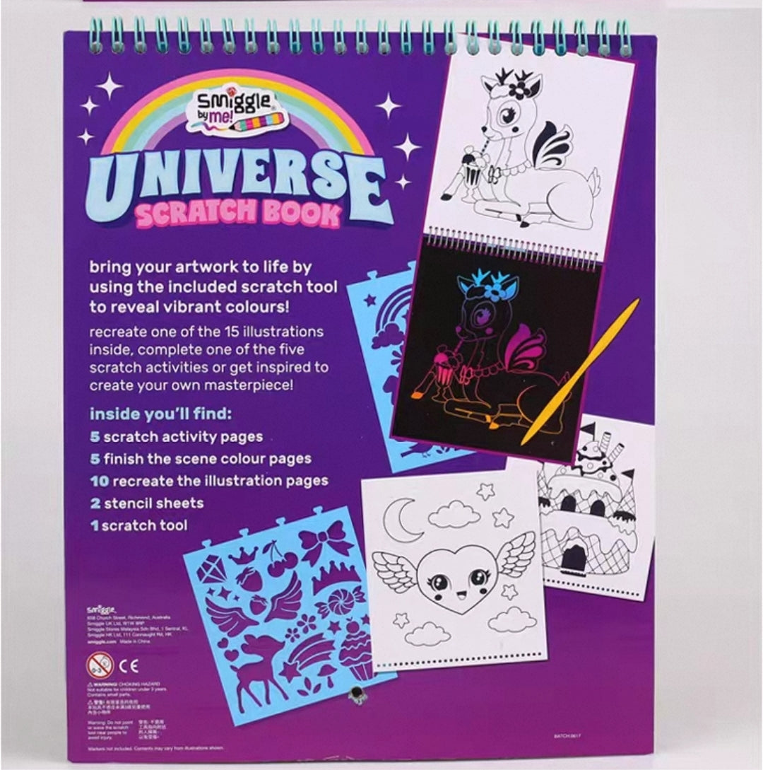 Smiggle By Me! - Universe Scratch Book | 6+