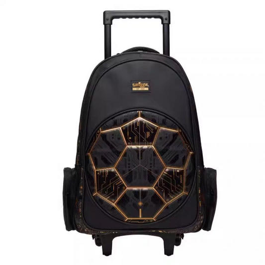 Smiggle Backpack | Light Up Wheels | Gold Football