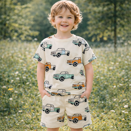 Boys Cotton Car – Soft Summer Outfit (5–10Y)