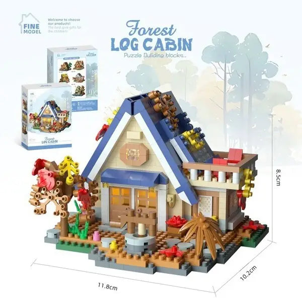 Forest Log Cabin  Building Blocks collection | 8+