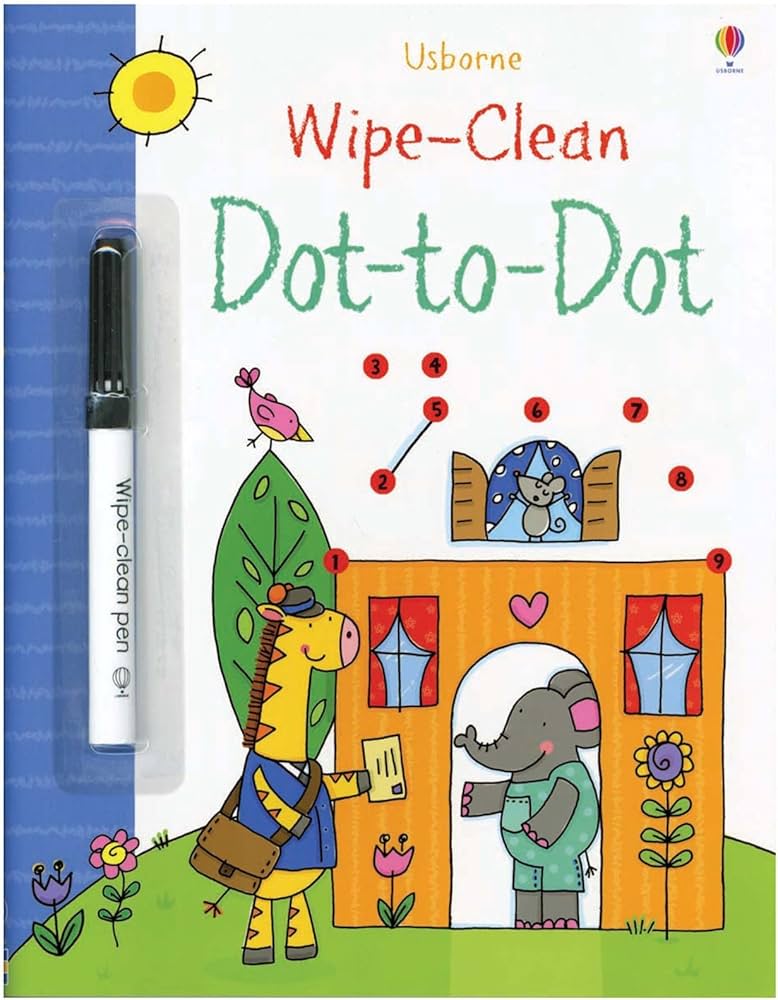 Usborne Wipe-Clean Books For Kids | Soft Cover | 3+