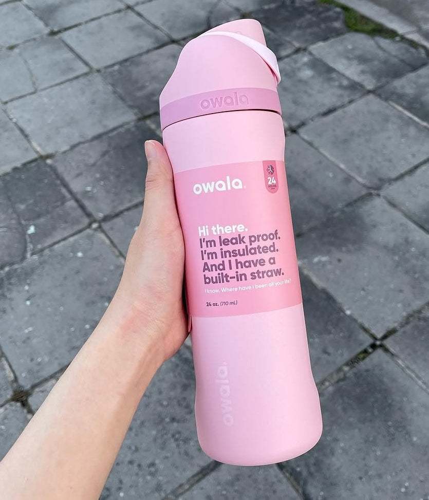 Owala Bottle Stainless Steel FreeSip Leak-proof | Rose Quartz | 710-950ml