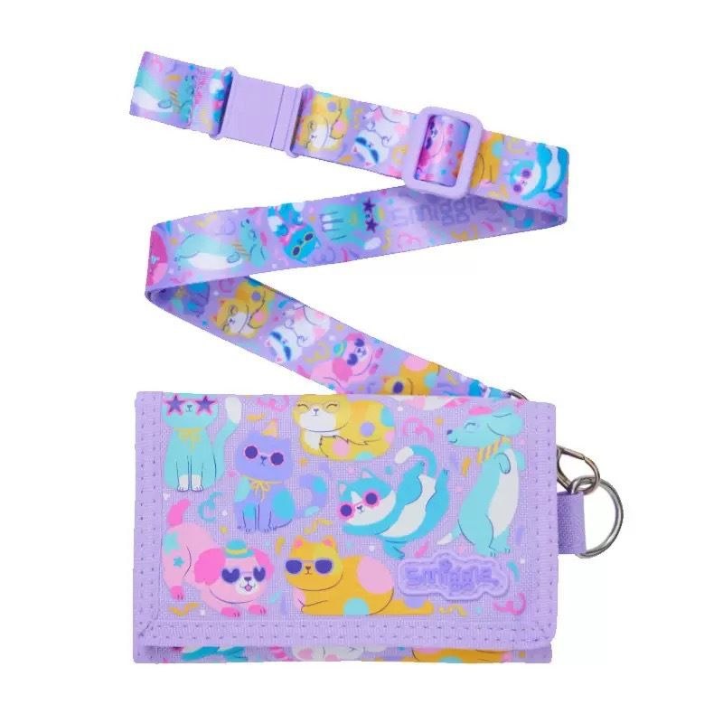 Smiggle Wallet | Purple Kitties