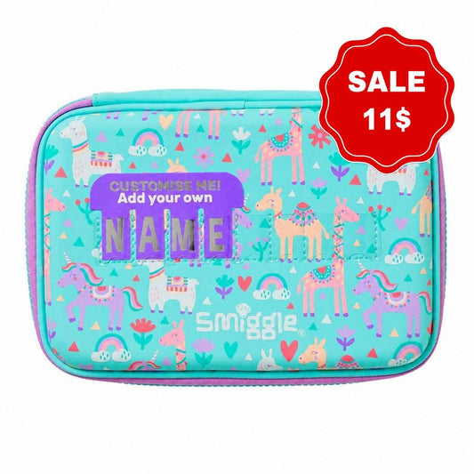Smiggle Pencil Case | Hardtop | Animals