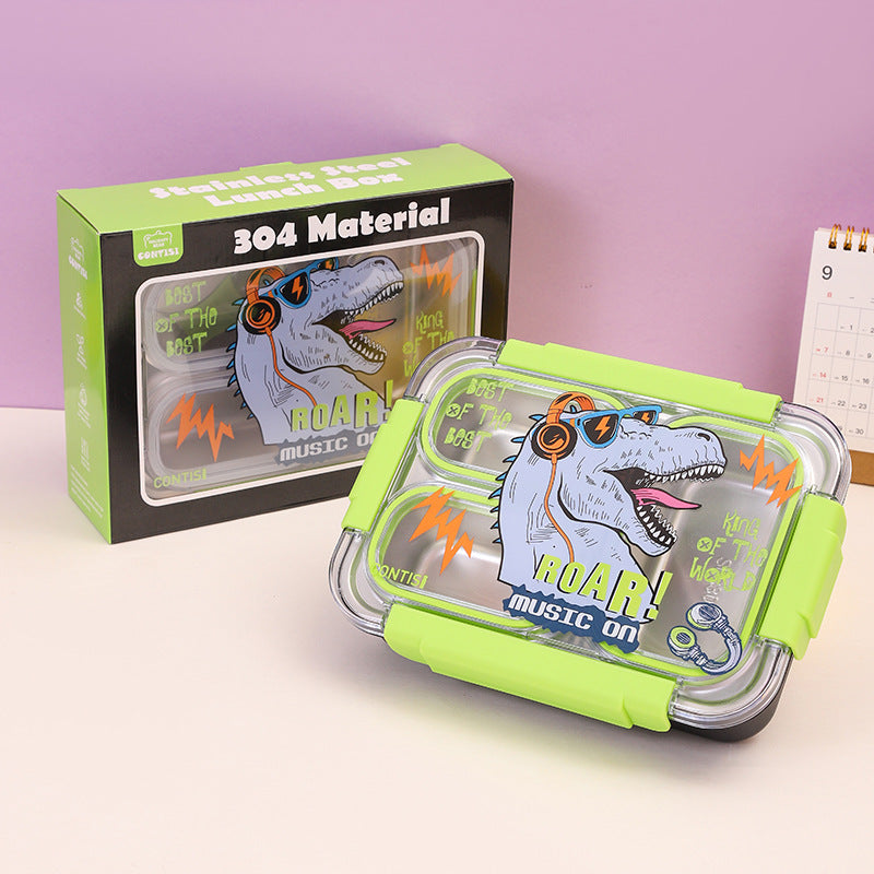 Lunch Box Stainless- Cartoon Design