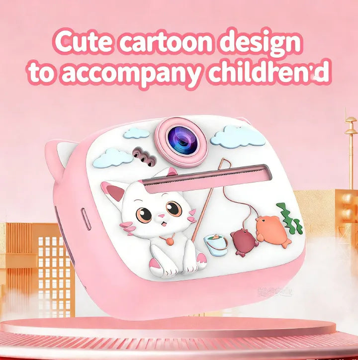 Digital Mini Printing Camera 2in1 With straps | Cute Animals | 3+