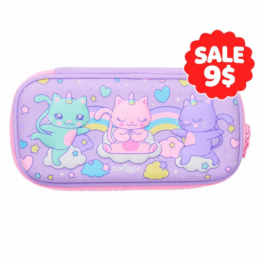Smiggle Pencil Case | Hardtop | Cat Unicorn