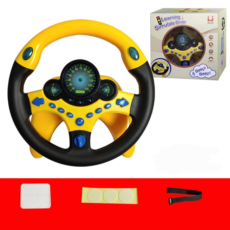 Learning Simulate Driver Steering Wheel Toy for Kids 3+