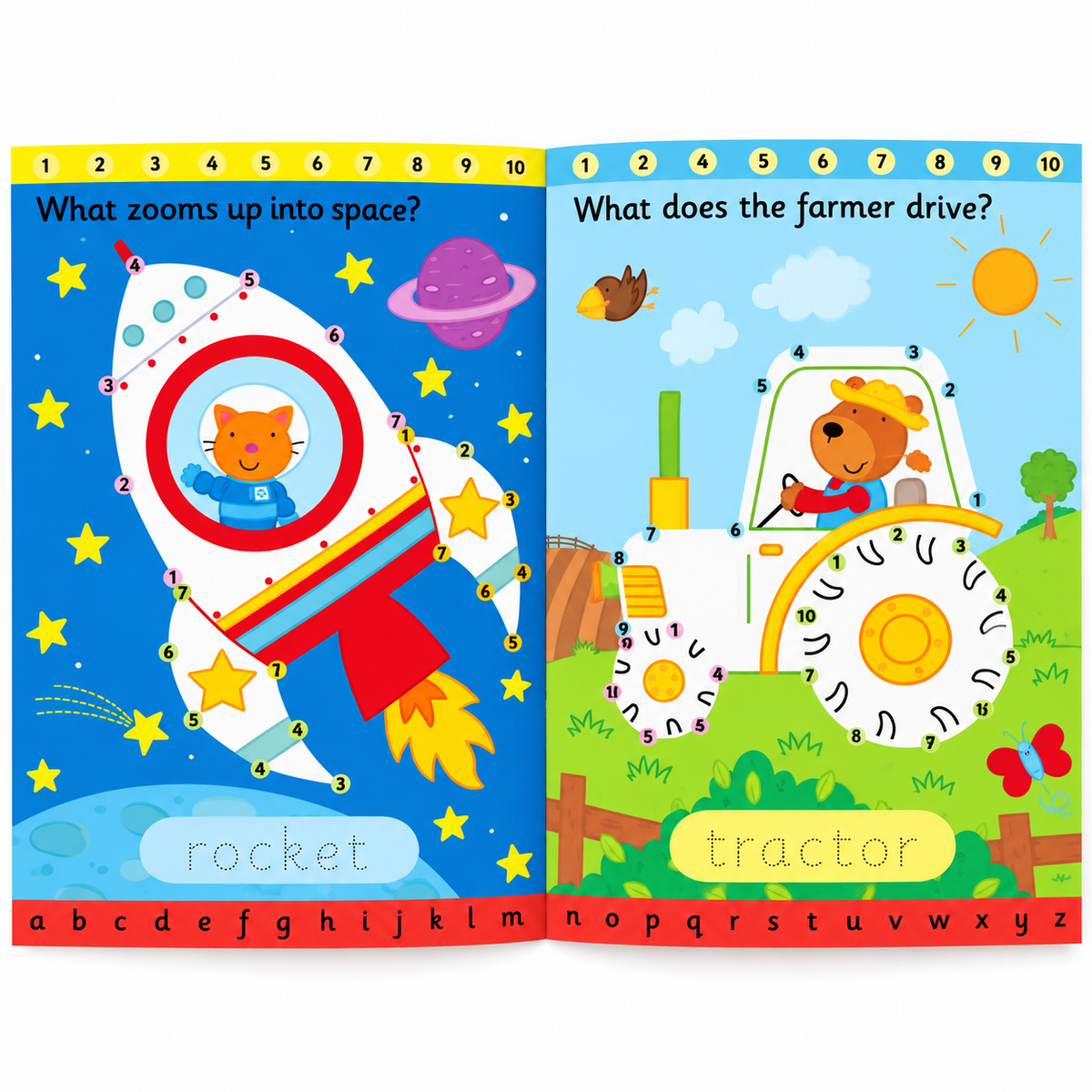 Usborne Wipe-Clean Dot-To-Dot Books | Soft Cover | 3+