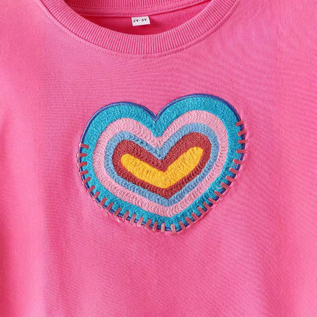 Cotton 100% Kid Outfit  Rainbow  Design 2-7y