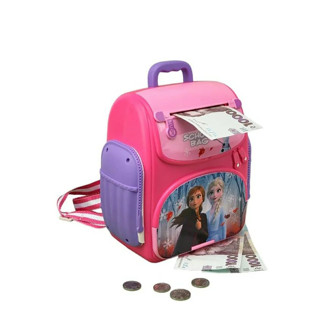 Frozen Schoolbag Money Bank With Fingerprint