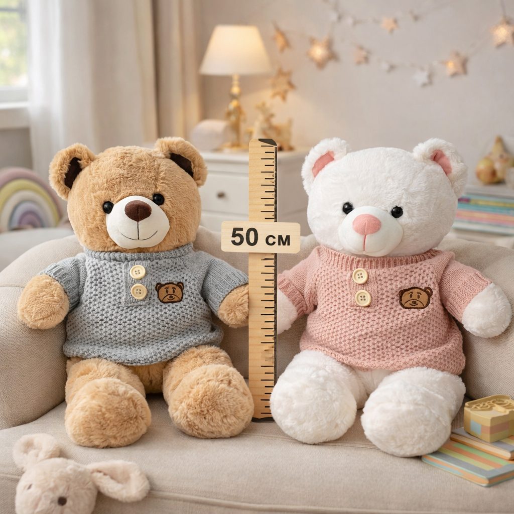 Ben & Molly Teddy Bear – 50 cm Soft Cuddly Plush