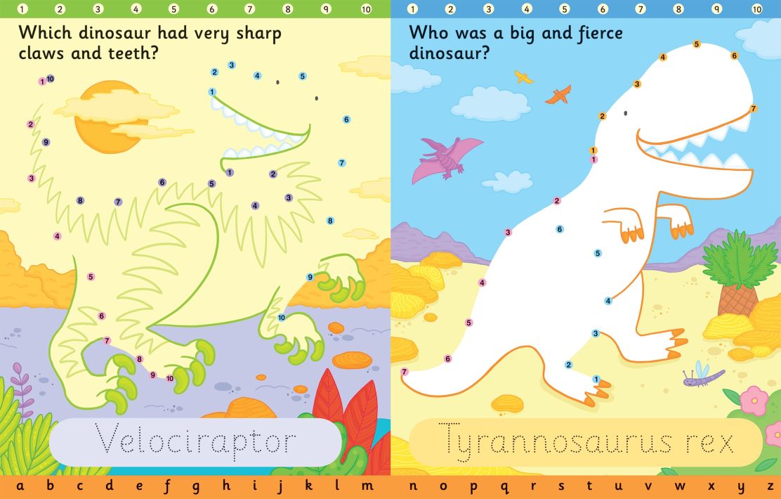 Usborne Wipe-Clean Dot-To-Dot Books | Soft Cover | 3+