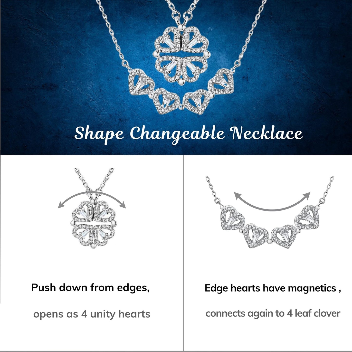 Valentine’s Day Gift – Stainless Necklace with Preserved Red Roses | Luxury Gift Box +Bag