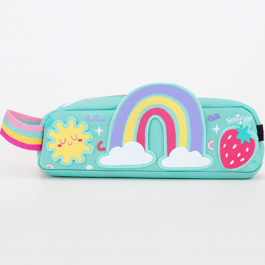 Smiggle Topsy Teeny Tiny Pencil Case | Rainbow Print