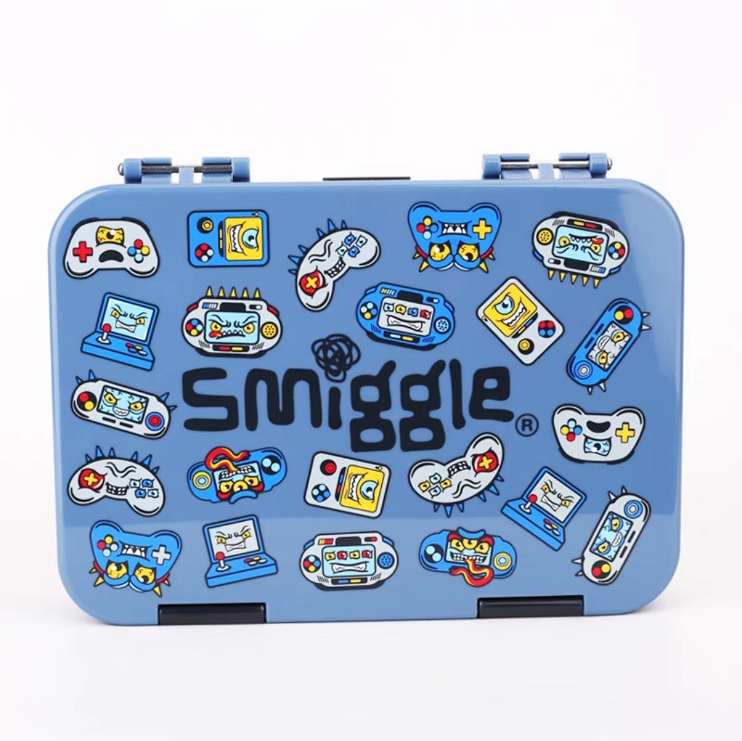 Amazing Smiggle Bento Lunch Box High-quality School 21x17x5cm